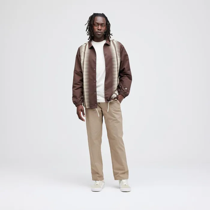 Coaches Jacket Darkbrown Men Stance Jackets