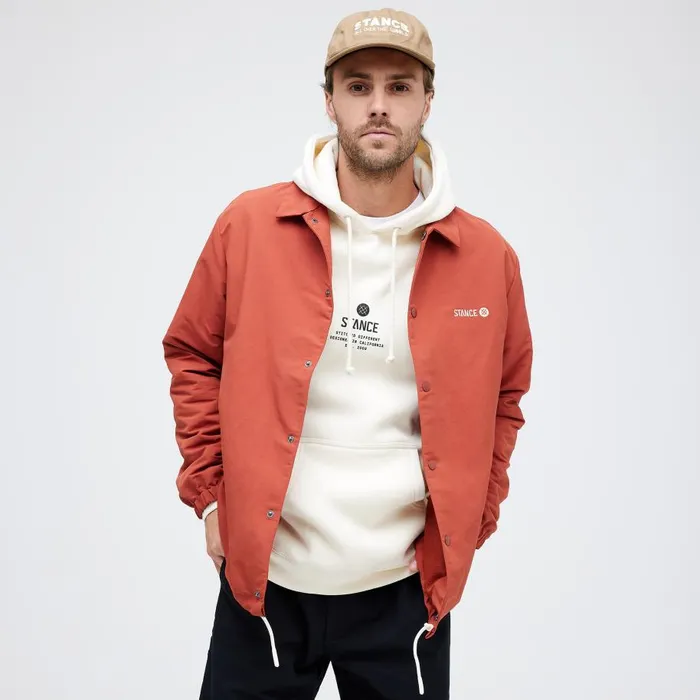 Coaches Jacket Rust Men Stance Jackets