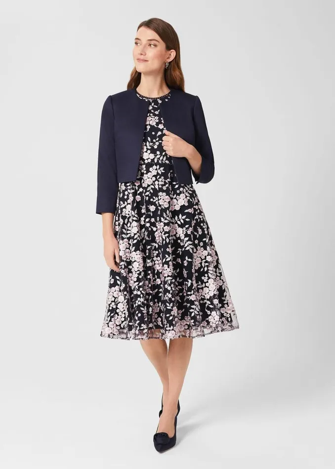 Coats and Jackets Women HOBBS Petite Elize Jacket Midnight Navy