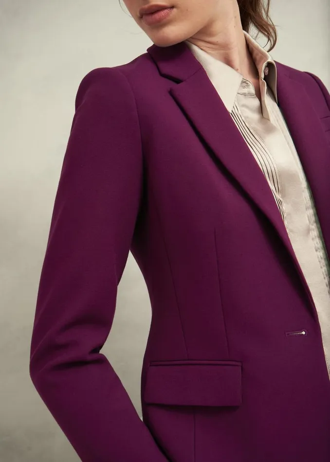 Coats and Jackets Women HOBBS Petite Sami Jacket Warm Plum