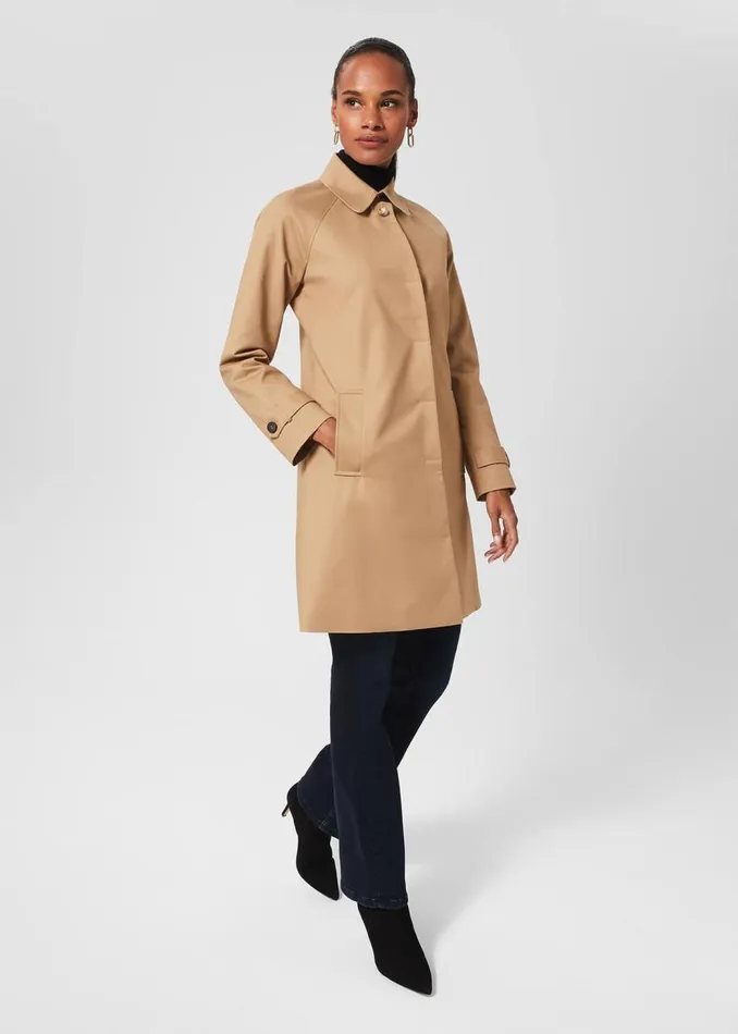 Coats and Jackets Women HOBBS Vivienne Shower Resistant Trench Coat Fawn Beige Coats and Jackets Women HOBBS Vivienne Shower Resistant Trench Coat Fawn Beige