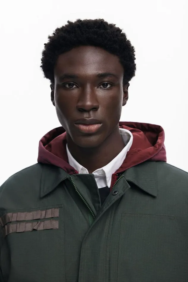 Coats And Jackets Men Desigual Windbreaker With Hood Green