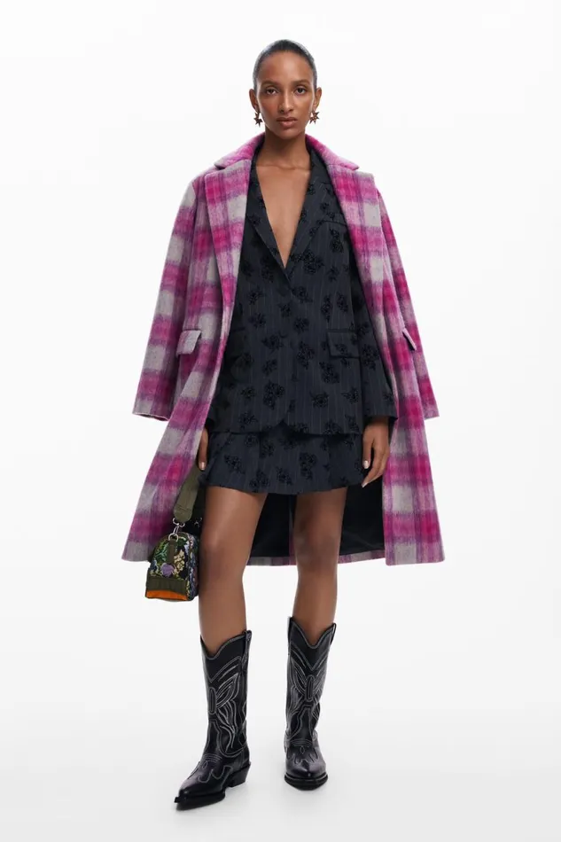 Coats And Jackets Women Desigual Floral Blazer Black