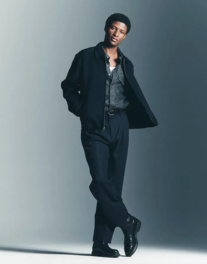 Coats Jackets Men Madewell DoubleFaced Wool ZipFront Jacket Dark Navy