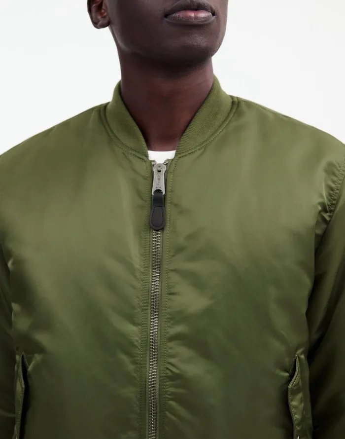 Coats Jackets Men Madewell Madewell X Alpha Industries MA1 Flight Jacket Heritage Olive