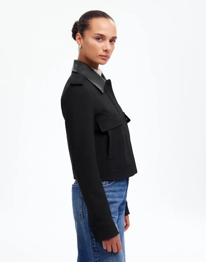 Coats Jackets Women Madewell Shrunken Utility Jacket True Black