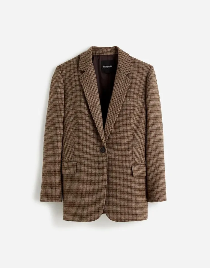 Coats Jackets Women Madewell The Kline Blazer Parton Check