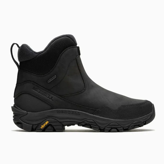 Coldpack 3 Thermo Tall Zip Waterproof Wide Width Black Men Merrell Boots