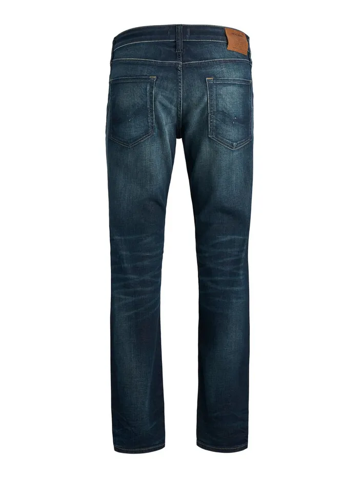Comfort Jeans JACK and JONES Mens MIKE ICON JJ 173 COMFORT FIT JEANS Blue Blue Denim