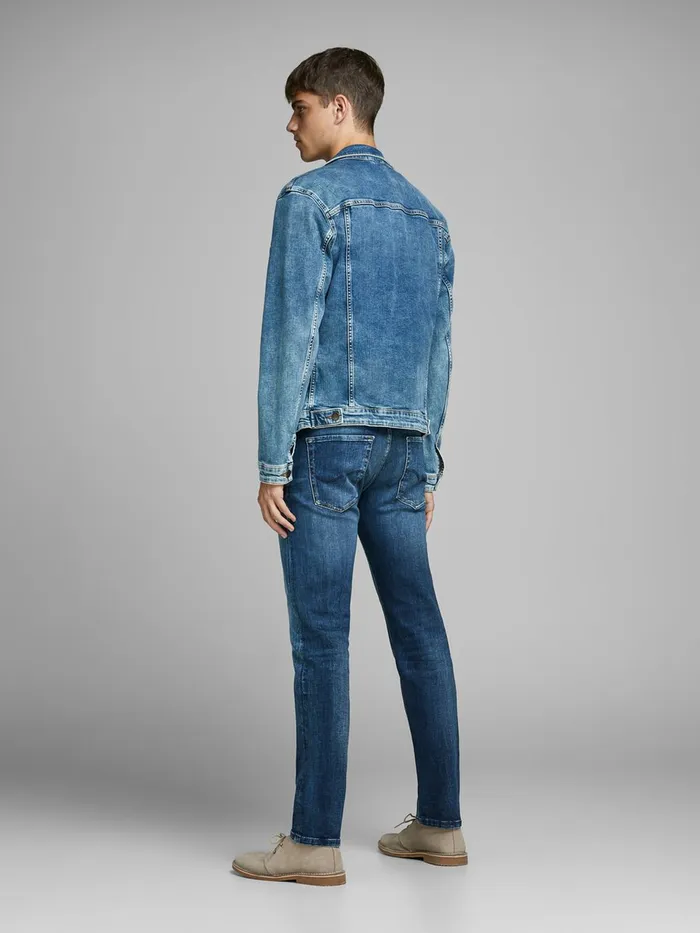 Comfort Jeans JACK and JONES Mens MIKE ORIGINAL JOS 311 COMFORT FIT JEANS Blue Blue Denim