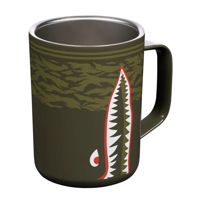 Corkcicle Warbird Coffee Mug 16 Oz Green MenWomenKids Stance Water Bottles and Mugs