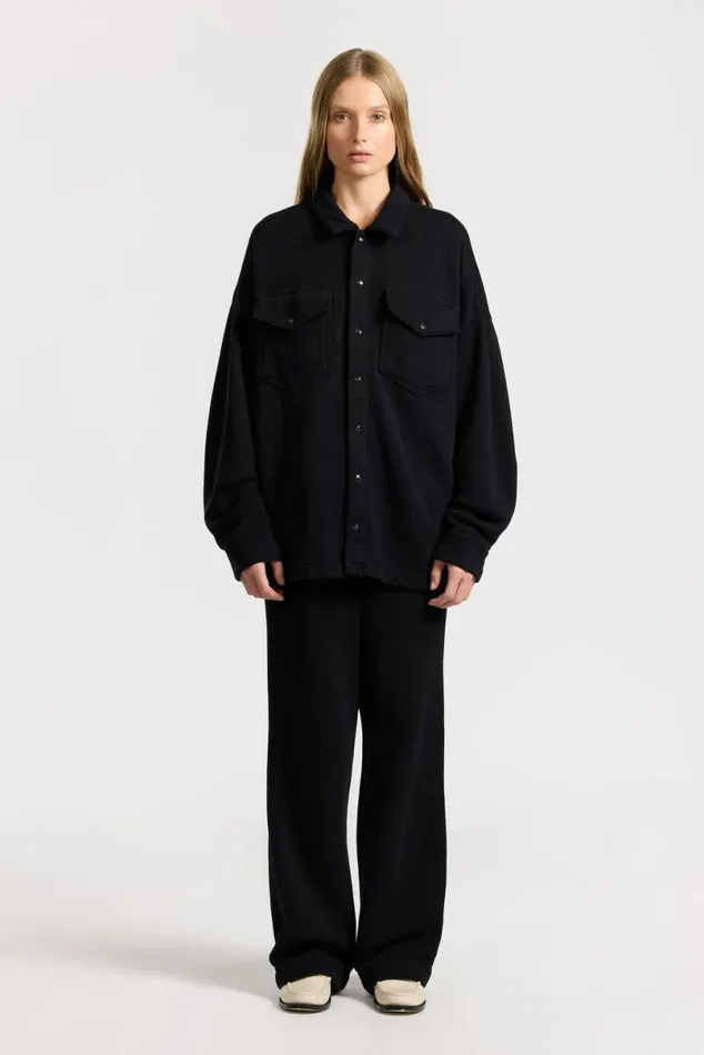 COTTON CITIZEN Boston Buttondown Jet Black Women Shirts COTTON CITIZEN Boston Buttondown Jet Black Women Shirts