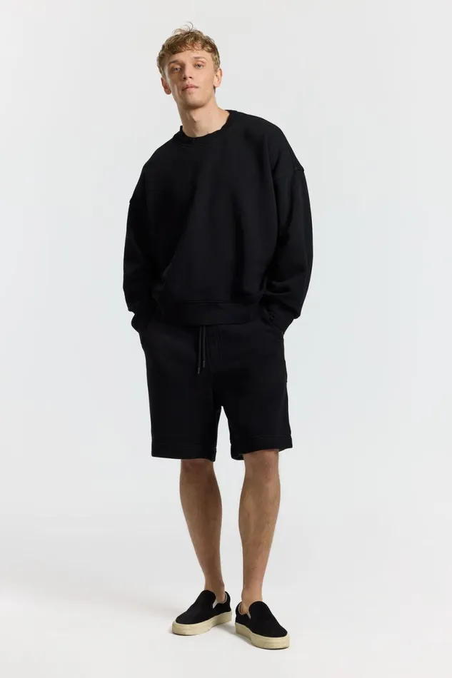 COTTON CITIZEN Boston Crew Jet Black Men Sweatshirts COTTON CITIZEN Boston Crew Jet Black Men Sweatshirts