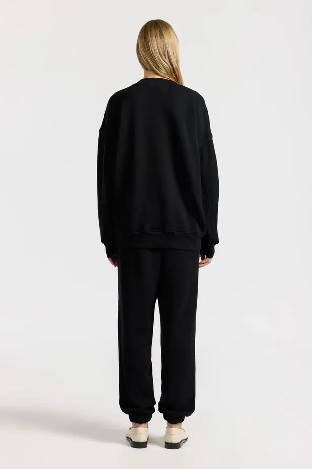 COTTON CITIZEN Boston Crew Jet Black Men Sweatshirts COTTON CITIZEN Boston Crew Jet Black Men Sweatshirts