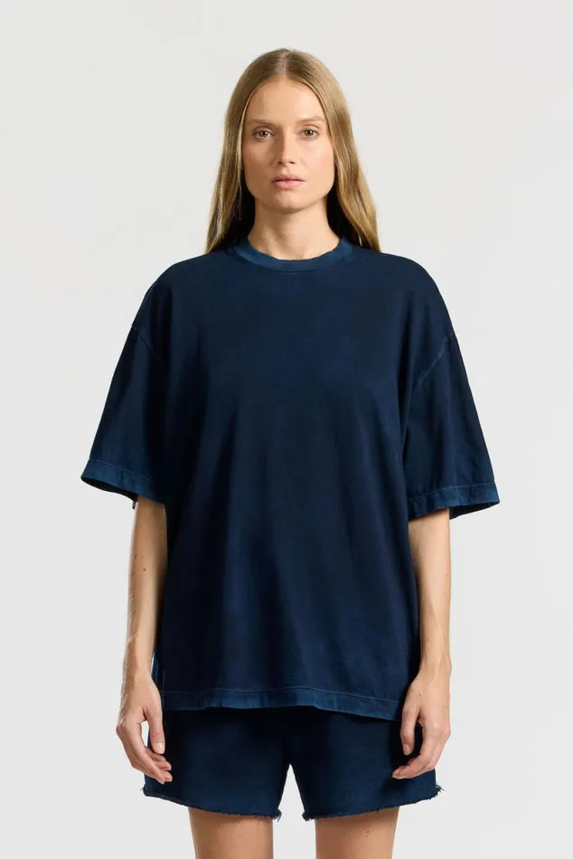 COTTON CITIZEN Bowie Tee Vintage Navy Women Tees COTTON CITIZEN Bowie Tee Vintage Navy Women Tees