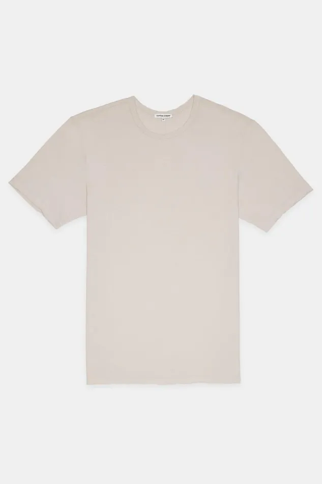 COTTON CITIZEN Classic Crewneck Tee Vintage White Stone Men Tees