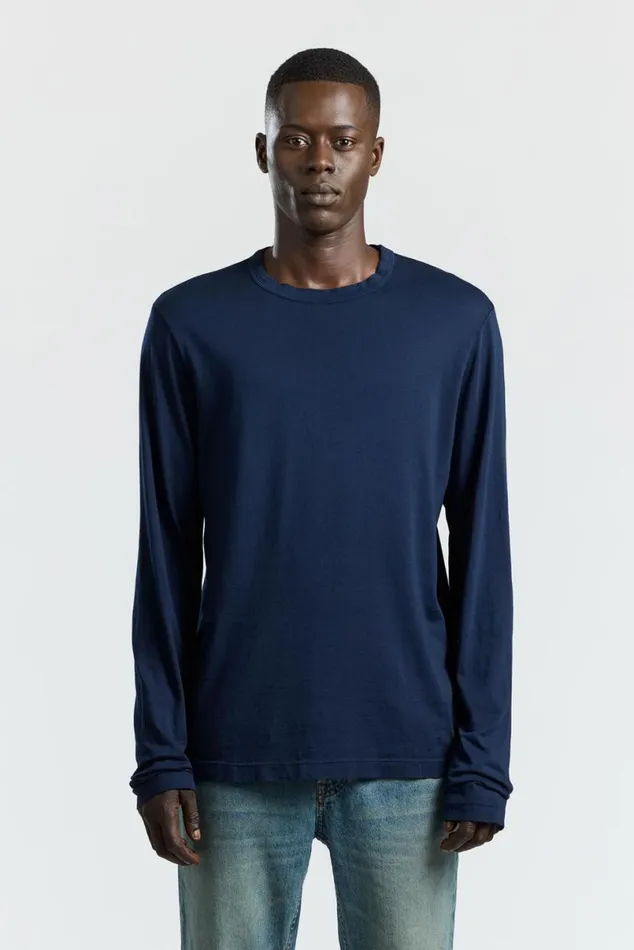 COTTON CITIZEN Prince Long Sleeve Shirt Super Navy Men Shirts