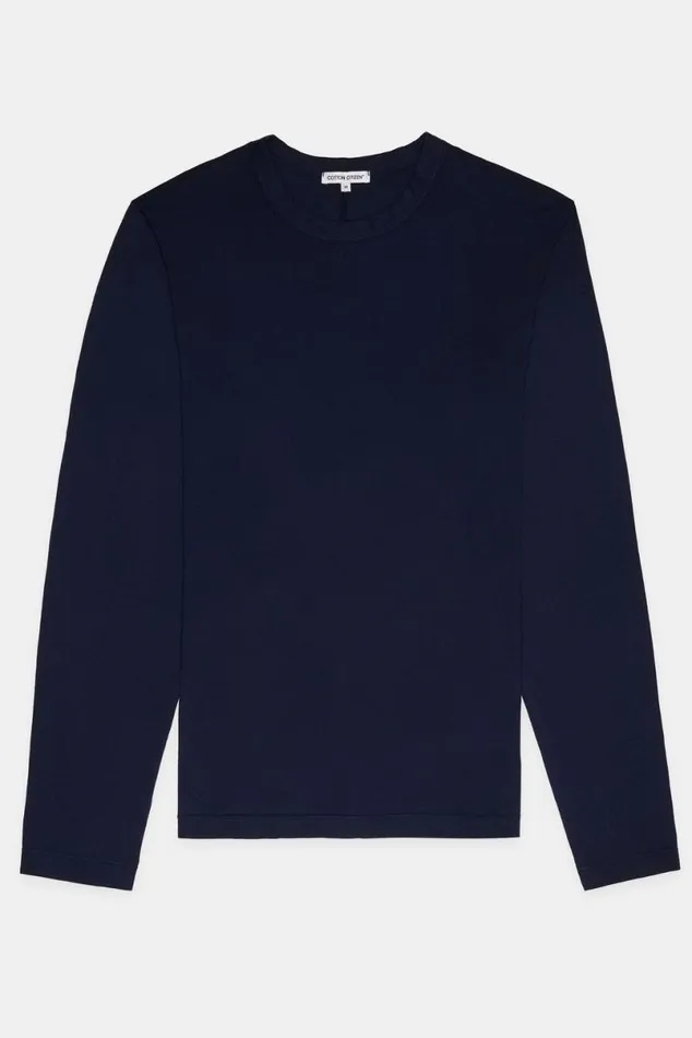 COTTON CITIZEN Prince Long Sleeve Shirt Super Navy Men Shirts