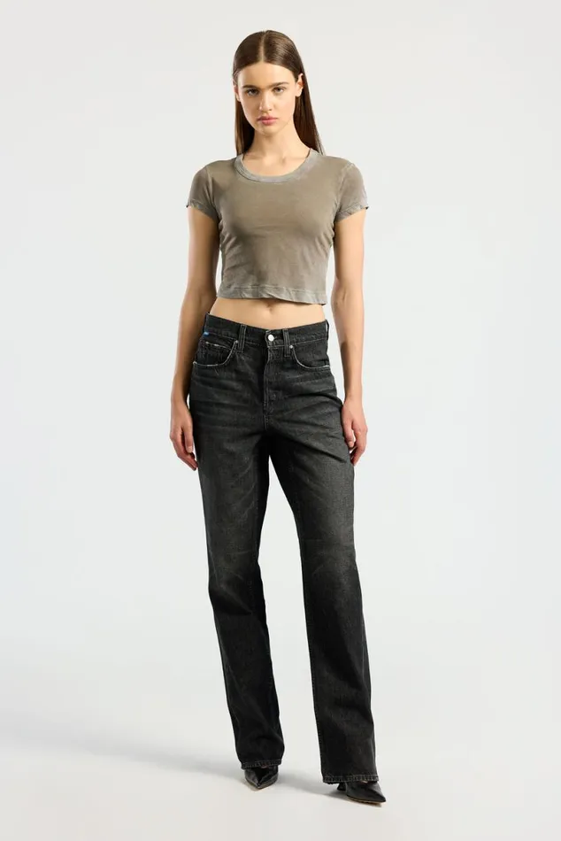 COTTON CITIZEN Standard Baby Tee Vintage Taupe Women Tees COTTON CITIZEN Standard Baby Tee Vintage Taupe Women Tees