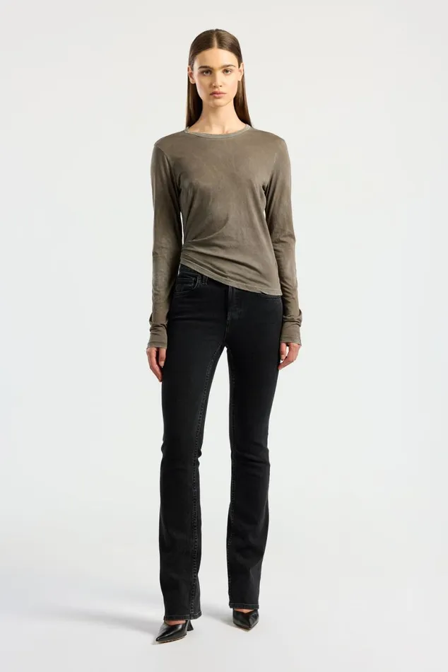 COTTON CITIZEN Standard Long Sleeve Shirt Vintage Taupe Women Shirts COTTON CITIZEN Standard Long Sleeve Shirt Vintage Taupe Women Shirts