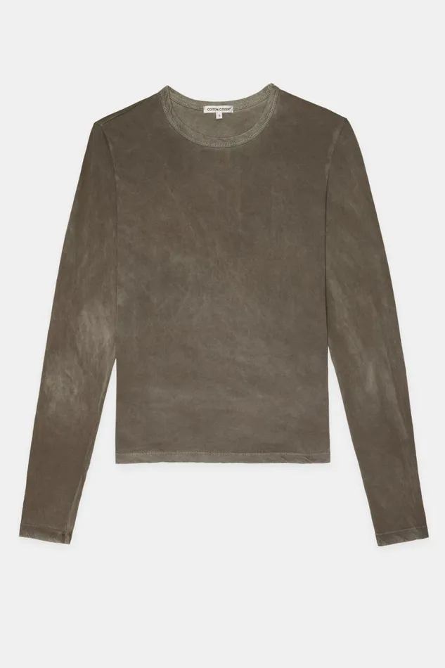 COTTON CITIZEN Standard Long Sleeve Shirt Vintage Taupe Women Shirts COTTON CITIZEN Standard Long Sleeve Shirt Vintage Taupe Women Shirts