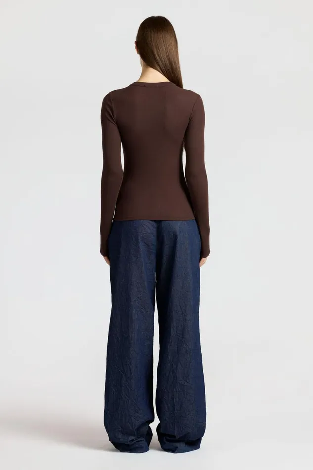 COTTON CITIZEN Verona Shirt Chocolate Women Shirts COTTON CITIZEN Verona Shirt Chocolate Women Shirts
