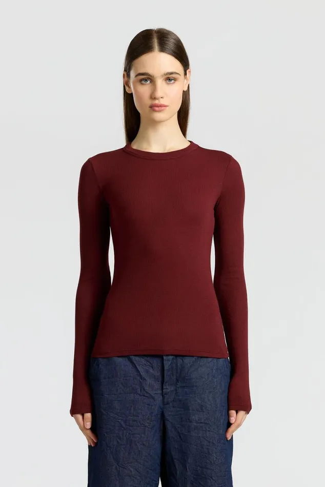 COTTON CITIZEN Verona Shirt Red Wine Women Shirts