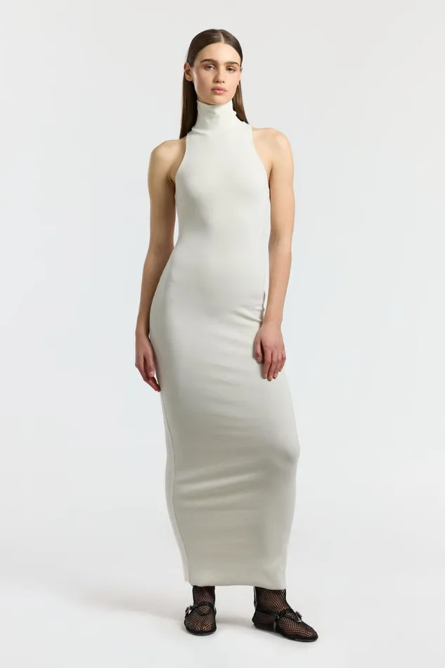 COTTON CITIZEN Verona Sleeveless Maxi Dress Bone Women Dresses Skirts