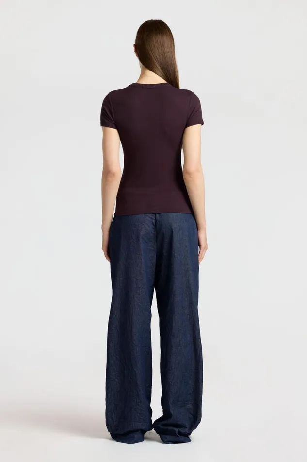 COTTON CITIZEN Verona Tee Eggplant Women Tees