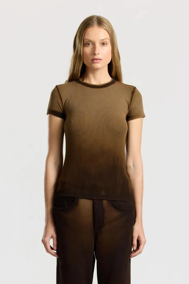 COTTON CITIZEN Verona Tee Espresso Cast Women Tees