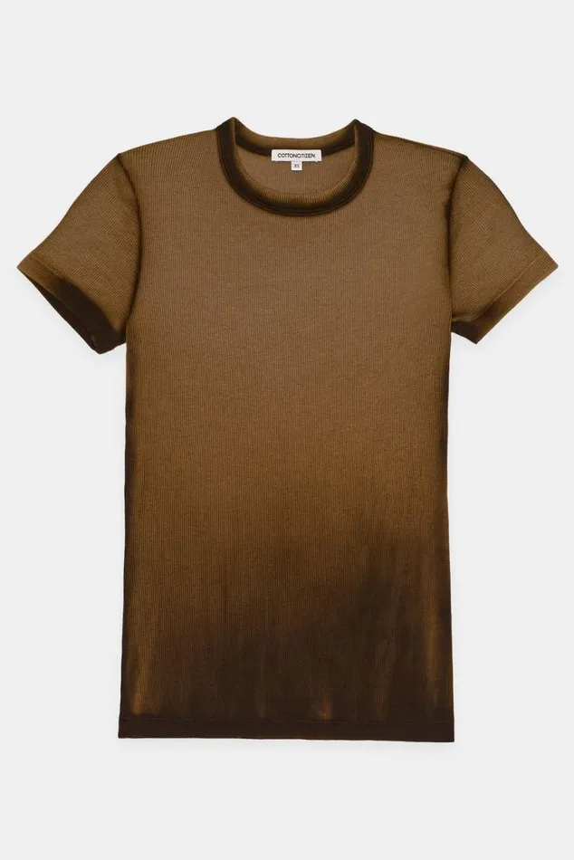 COTTON CITIZEN Verona Tee Espresso Cast Women Tees COTTON CITIZEN Verona Tee Espresso Cast Women Tees