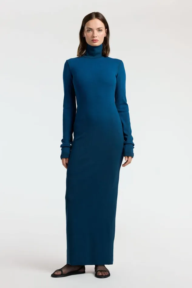 COTTON CITIZEN Verona Turtleneck Maxi Dress Harbor Cast Women Dresses Skirts COTTON CITIZEN Verona Turtleneck Maxi Dress Harbor Cast Women Dresses Skirts