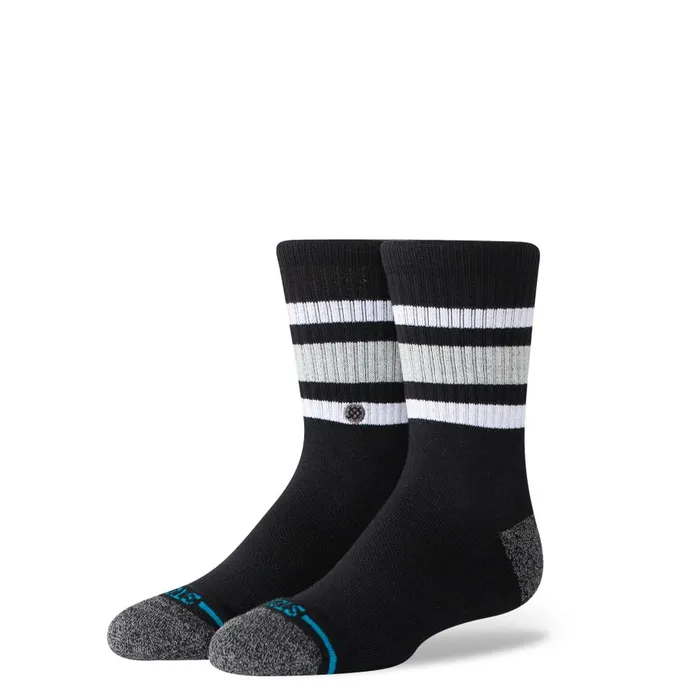 Cotton Crew Socks Boyd Black Kids Stance Kids