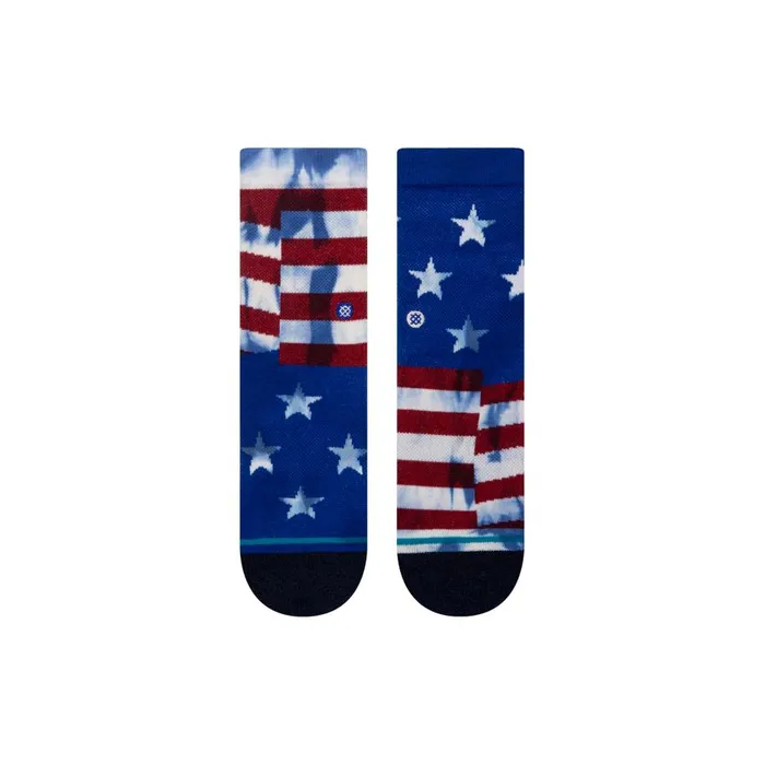Cotton Crew Socks The Banner Red Kids Stance Kids