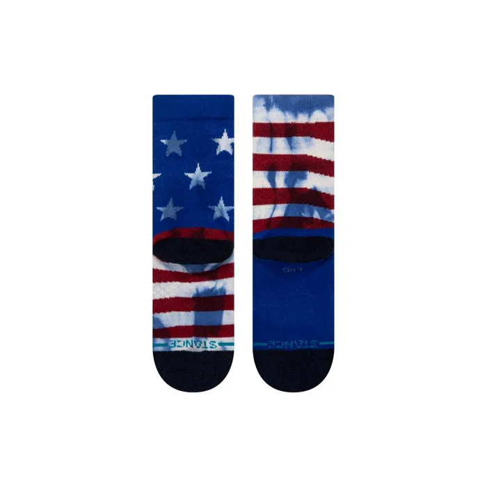 Cotton Crew Socks The Banner Red Kids Stance Kids
