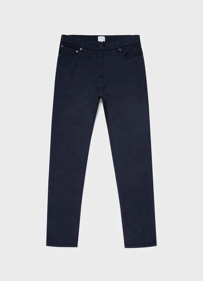 Cotton Drill 5 Pocket Trouser Navy Men Pants ussunspel