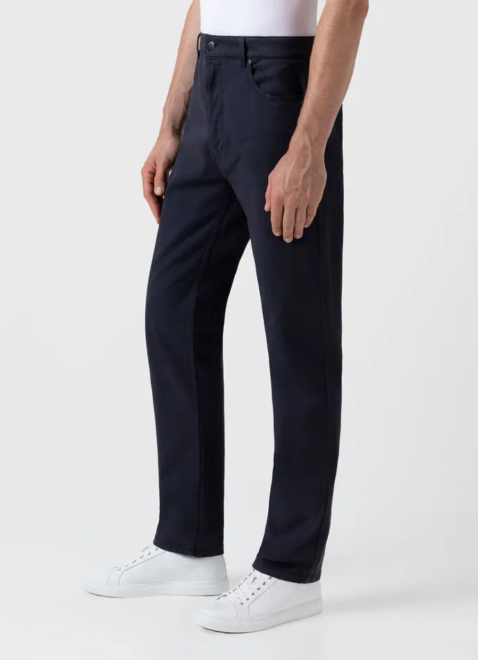 Cotton Drill 5 Pocket Trouser Navy Men Pants ussunspel Cotton Drill 5 Pocket Trouser Navy Men Pants ussunspel