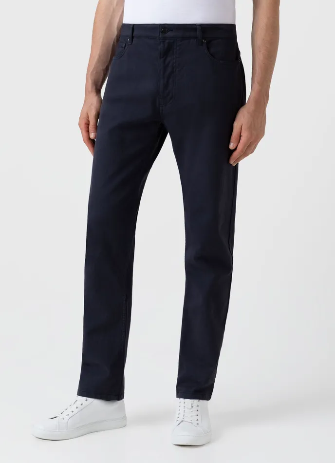 Cotton Drill 5 Pocket Trouser Navy Men Pants ussunspel Cotton Drill 5 Pocket Trouser Navy Men Pants ussunspel
