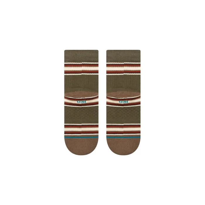 Cotton Quarter Socks Hill Top 8211 Darkgreen MenWomen Stance Quarter