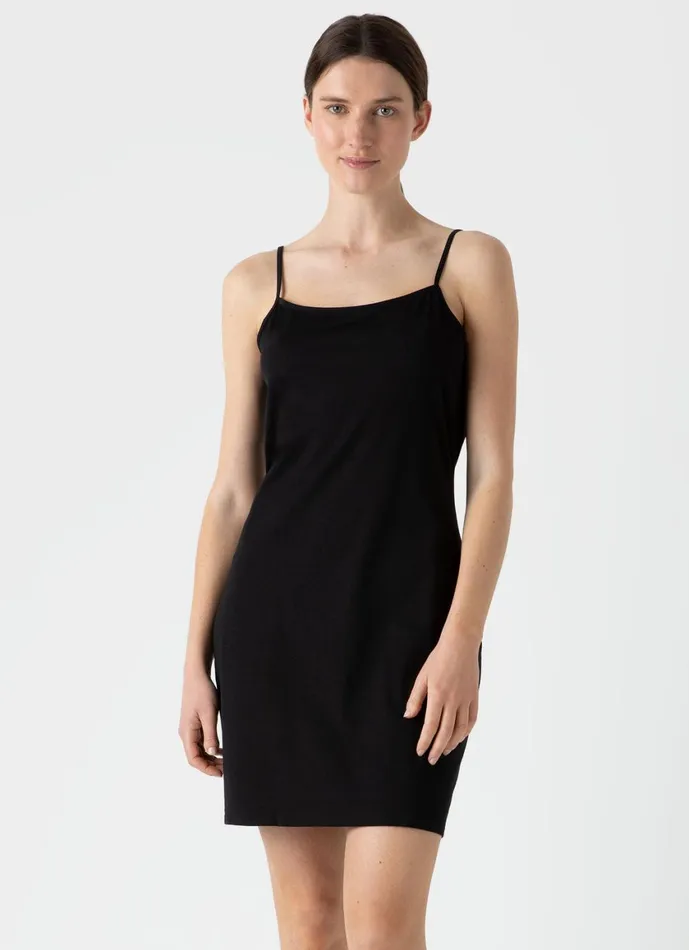 Cotton Slip Black Women SUNSPEL Camis Tanks and Slips