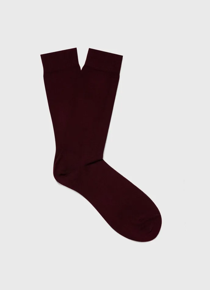 Cotton Socks Maroon Men SUNSPEL Socks