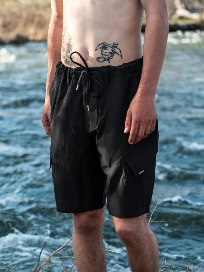 Country Days Hybrid Shorts 8211 Black Mens Volcom Mountain Biking