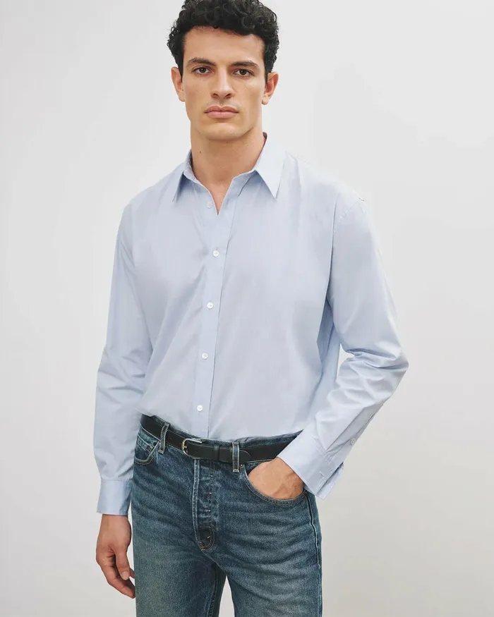 CRISTOBAL SHIRT Blue Men Nili Lotan Shirts