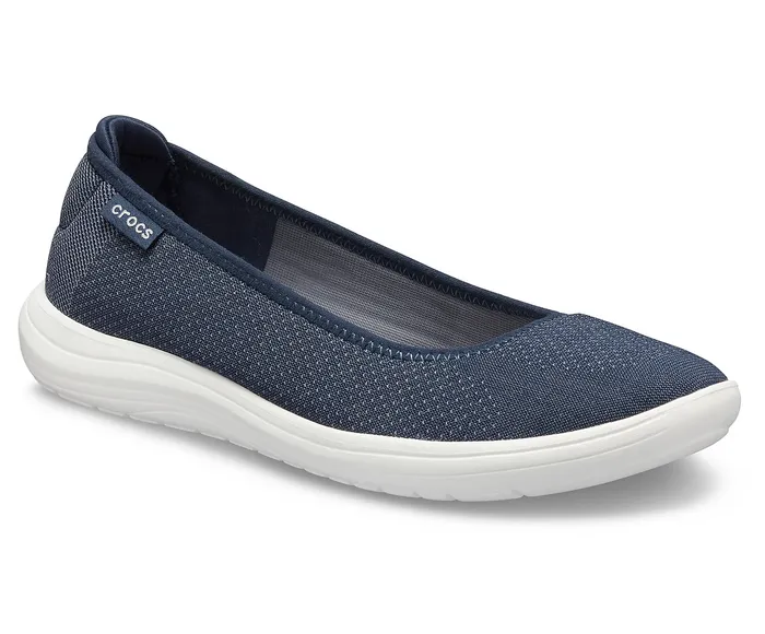 Crocs Crocs Reviva Flat Navy White Women Flats