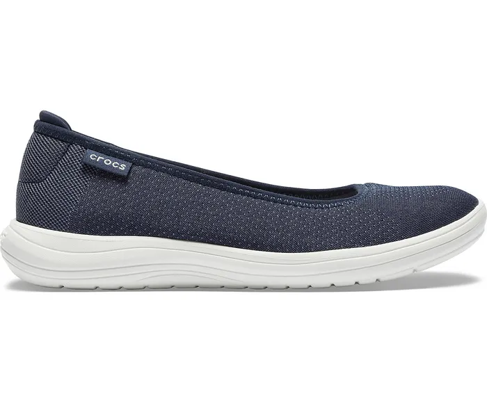 Crocs Crocs Reviva Flat Navy White Women Flats