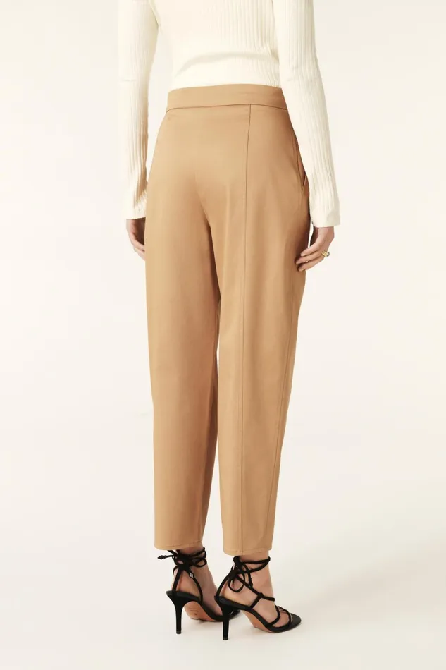 Cropped Ankle Pants Baya Brown Women Baandsh Pants and Jeans