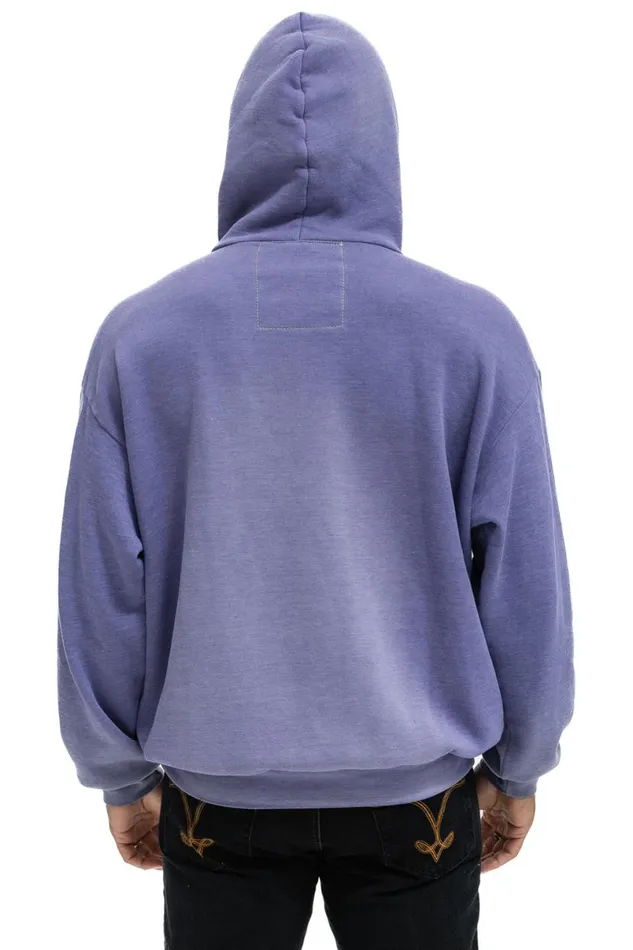 Cross Stripe Relaxed Pullover Hoodie 8211 Faded Grape WomenMen Aviator Nation Hoodies