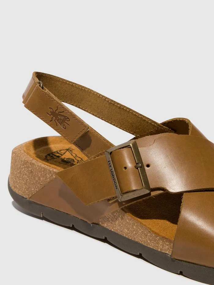 Crossover Sandals CHLO852FLY CAMEL Women Fly London Sandals