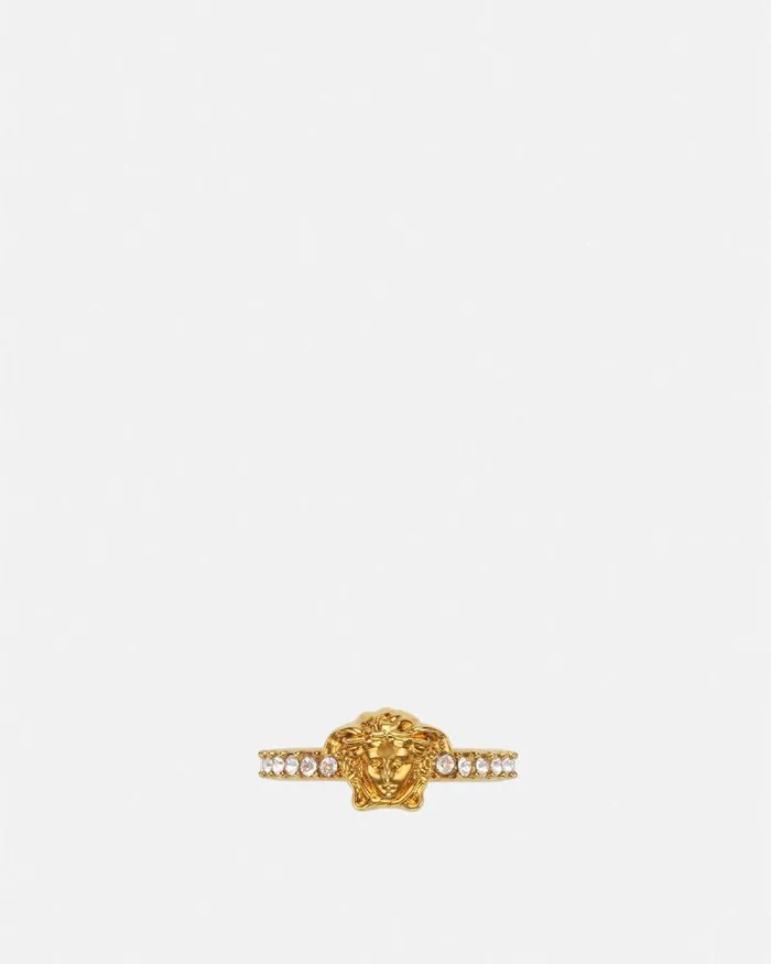 Crystal La Medusa Ring Gold Women Versace Rings