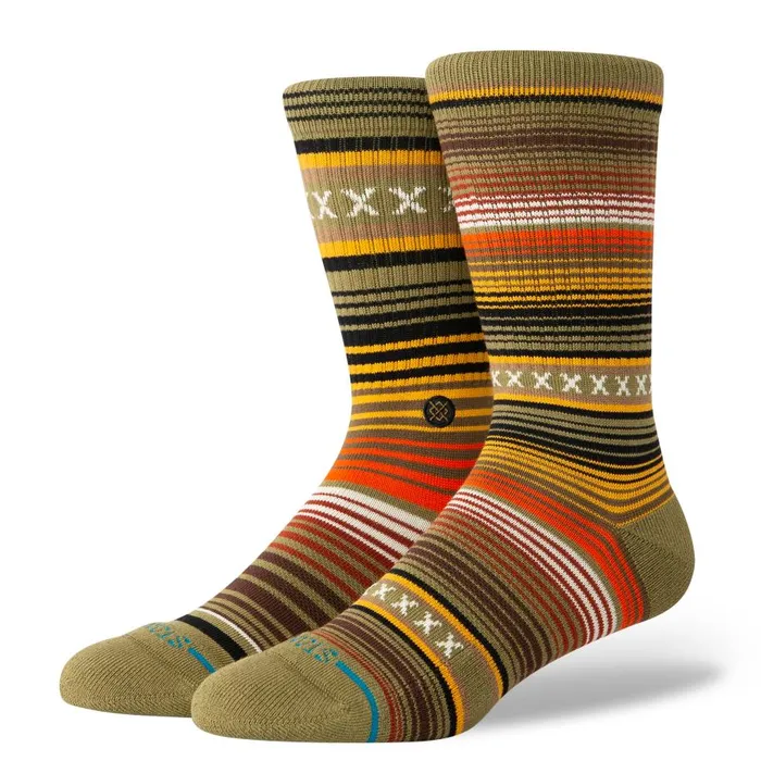 Curren Crew Socks Chive MenWomen Stance Crew
